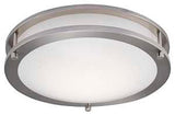 Boston Harbor CL200AC Flush Mount Ceiling Fixture, 120 V, 15 W, 1-Lamp, LED Lamp, 1050 Lumens, 3000 K Color Temp