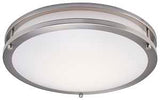 Boston Harbor CL202AC Flush Mount Ceiling Fixture, 120 V, 24 W, 1-Lamp, LED Lamp, 1680 Lumens, 3000 K Color Temp
