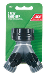 Ace Plastic Threaded Female/Male 2-Way Shut-off Valve, Pack of 12