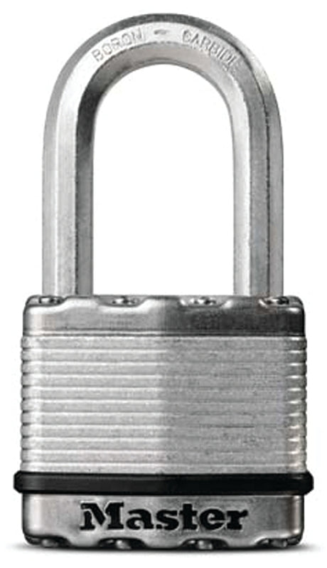 Master Lock Magnum Series M5XKADLHCCSEN Padlock, Keyed Alike Key, 3/8 in Dia Shackle, 2 in H Shackle, Zinc, 2 in W Body