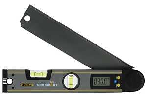 General ToolSmart TS02 Angle Finder, 0 to 225 deg, Digital, LCD Display, Aluminum