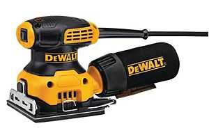 DEWALT DWE6411 Palm Sander, 2.3 A, Includes: DWE6411 Sander, Paper Punch, Dust Bag