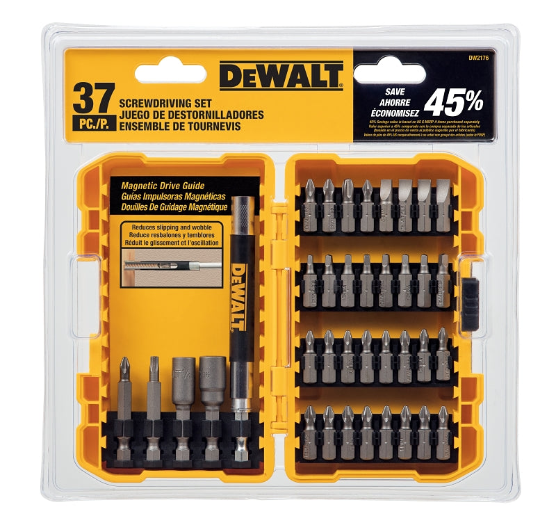 DEWALT DW2176 Screwdriver Bit Set, Steel