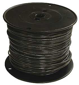 Southwire 12BK-SOLX500 Building Wire, Black Sheath, 12 AWG Wire, 1-Conductor, 500 ft L, Copper Conductor