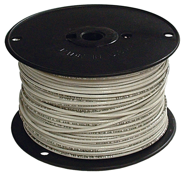 Romex 12WHT-SOLX500 Building Wire, White Sheath, 12 AWG Wire, 1-Conductor, 500 ft L, Copper Conductor, Solid