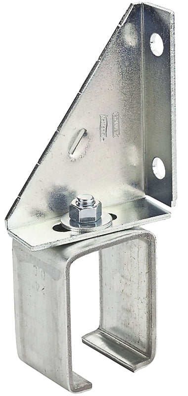 National Hardware N104-638 Box Rail Bracket, 3-1/4 in W x 1-3/4 in D x 7-1/8 in H Dimensions, Steel, Galvanized, Pack of 5