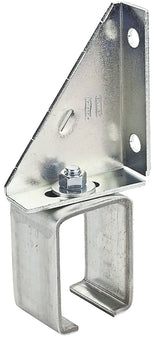 National Hardware N104-638 Box Rail Bracket, 3-1/4 in W x 1-3/4 in D x 7-1/8 in H Dimensions, Steel, Galvanized, Pack of 5