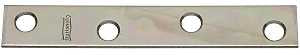 National Hardware N114-405 Mending Brace, 4 in L, 5/8 in W, 0.08 in Gauge, Steel, Zinc, Screw Mounting