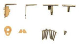 National Hardware Swing N Stay V130 Series N173-823 Cafe Door Hinge, Steel, Brass