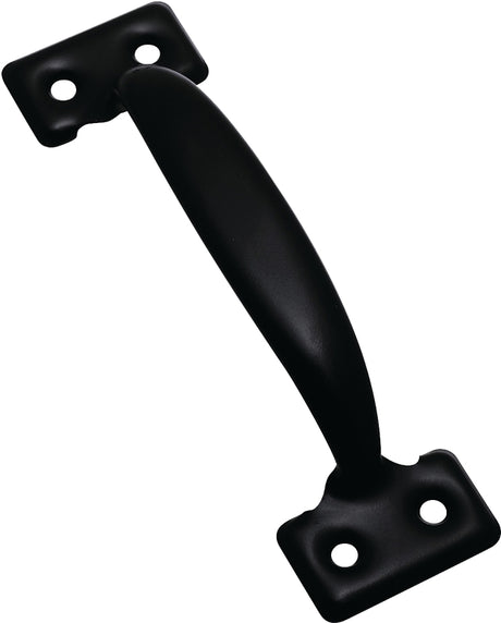 National Hardware N116-830 Door Pull, Black, 1-1/2 in W, 1-3/8 in D, 5-3/4 in H, Steel