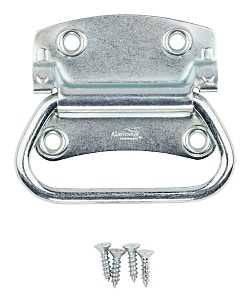 National Hardware V175 Series N117-002 Chest Handle, 4.23 in L, 3-1/2 in W, Steel, Zinc