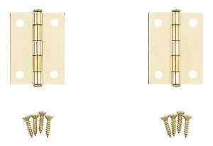 National Hardware V529 Series N146-639 Cabinet Hinge, Brass, 1.56 in W