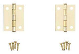 National Hardware V529 Series N146-639 Cabinet Hinge, Brass, 1.56 in W