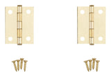 National Hardware V529 Series N146-639 Cabinet Hinge, Brass, 1.56 in W