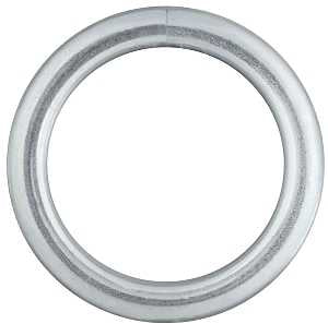 National Hardware 3155BC Series N223-131 Welded Ring, 270 lb Working Load, 1-1/4 in ID Dia Ring, #4 Chain, Steel, Zinc