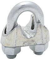 National Hardware 3230BC Series N248-328 Wire Cable Clamp, 1/2 in Dia Cable, 1 in L, Malleable Iron, Zinc