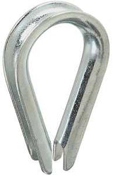 National Hardware 3232BC Series N176-800 Rope Thimble, 1-3/32 in Dia x 2-1/32 in L Dimensions, Steel, Zinc