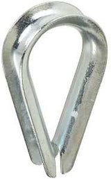 National Hardware 3232BC Series N176-826 Rope Thimble, 1-9/32 in Dia x 2-1/8 in L Dimensions, Steel, Zinc