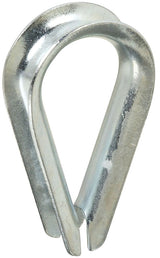 National Hardware 3232BC Series N176-826 Rope Thimble, 1-9/32 in Dia x 2-1/8 in L Dimensions, Steel, Zinc