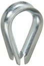 National Hardware 3232BC Series N176-842 Rope Thimble, 1-27/32 n Dia x 2-25/32 in L Dimensions, Steel, Zinc