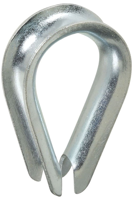 National Hardware 3232BC Series N176-842 Rope Thimble, 1-27/32 n Dia x 2-25/32 in L Dimensions, Steel, Zinc