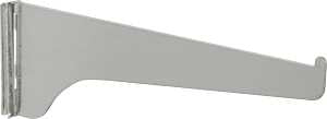 Knape & Vogt 180 TI 8 Shelf Bracket, 8 in L, Steel, Powder-Coated