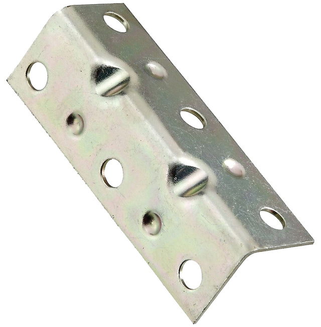 National Hardware V113 Series N220-061 Corner Brace, 2-1/2 in L, 3/4 in W, 3/4 in H, Steel, Zinc, 0.04 Thick Material