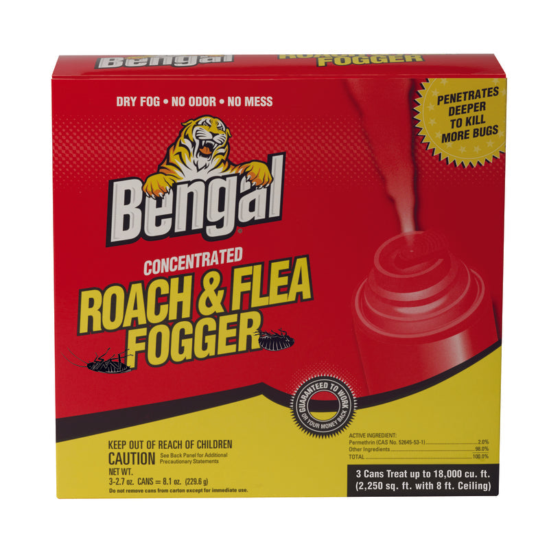 Bengal Roach & Flea Insect Killer Fog 2.7 oz, Pack of 6