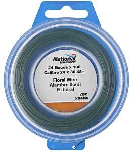 National Hardware V2571 Series N264-820 Wire, 0.023 in Dia, 100 ft L, 24 Gauge, 10 lb Working Load, Steel