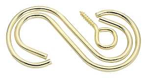 National Hardware V2665 Series N275-123 Extension Hook Kit, 3-1/2 in L, Steel, Brass