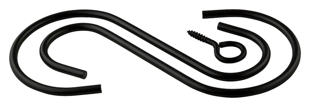 National Hardware V2665 Series N275-180 Extension Hook Kit, 6 in L, Steel, Black