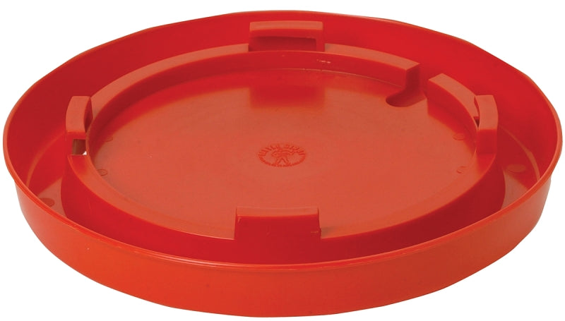 Little Giant 780 Poultry Waterer Base, 11 in Dia, 1-3/4 in H, 1 gal Capacity, Plastic, Red