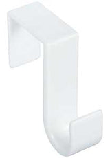 National Hardware V2714 N308-288 Storage Screw Hook, 20 lb, Over-the-Door Mounting, Plastic, White