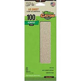 Gator 5042 Sanding Sheet, 3-2/3 in W, 9 in L, 100 Grit, Medium, Aluminum Oxide Abrasive, Paper Backing