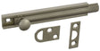 National Hardware MPB1922 Series N336-214 Flush Bolt, 4 in L Bolt, Solid Brass, Satin Nickel