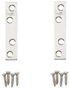 National Hardware N348-367 Mending Brace, 3 in L, 5/8 in W, Stainless Steel, Screw Mounting