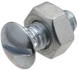 National Hardware N280-875 Bolt and Nut, Steel, Zinc