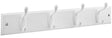 National Hardware B8170 Series S827-121 Hook Rail, Wall Mounting, 18 in L x 5/8 in W x 2-3/4 in H Dimensions, White