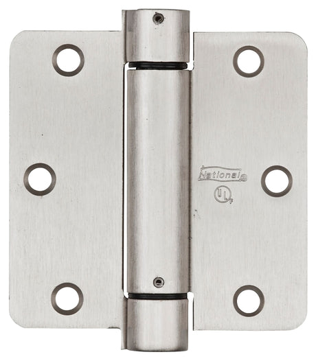 National Hardware N350-835 Spring Hinge, Steel, Satin Nickel, 30 lb