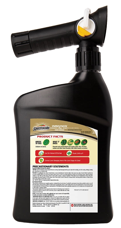 Spectracide 96187 Fungicide, Liquid, Odorless, Clear/Light Yellow, 32 oz