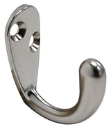 National Hardware SPB1425 N830-144 Robe Hook, 1-Hook, Zinc, Satin Chrome