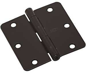 National Hardware N830-324 Door Hinge, Steel, Oil-Rubbed Bronze, Full-Mortise Mounting