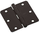 National Hardware N830-324 Door Hinge, Steel, Oil-Rubbed Bronze, Full-Mortise Mounting