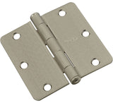 National Hardware N830-327 Door Hinge, Cold Rolled Steel, Satin Nickel, Full-Mortise Mounting