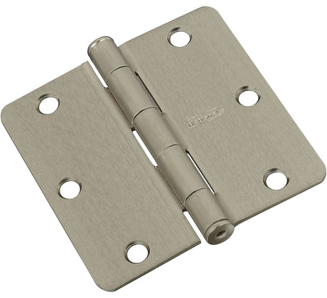 National Hardware N830-327 Door Hinge, Cold Rolled Steel, Satin Nickel, Full-Mortise Mounting