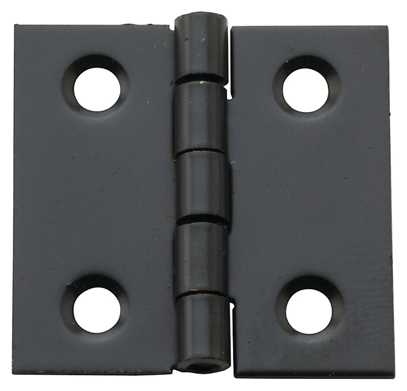 National Hardware N211-019 Decorative Broad Hinge, 1 in H Door Leaf, 1/32 in Thick Door Leaf, Steel, Oil-Rubbed Bronze