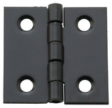 National Hardware N211-019 Decorative Broad Hinge, 1 in H Door Leaf, 1/32 in Thick Door Leaf, Steel, Oil-Rubbed Bronze