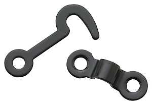 National Hardware V1841 Series N211-023 Hook and Staple, Steel, Oil-Rubbed Bronze, 5/32 in Dia Shackle