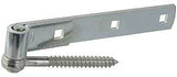 National Hardware N129-726 Hook/Strap Hinge, 0.22 in Thick Leaf, Steel, Zinc, Screw Mounting, 150 lb