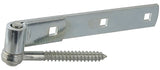 National Hardware N130-054 Hook/Strap Hinge, 0.19 in Thick Leaf, Steel, Zinc, Screw Mounting, 100 lb